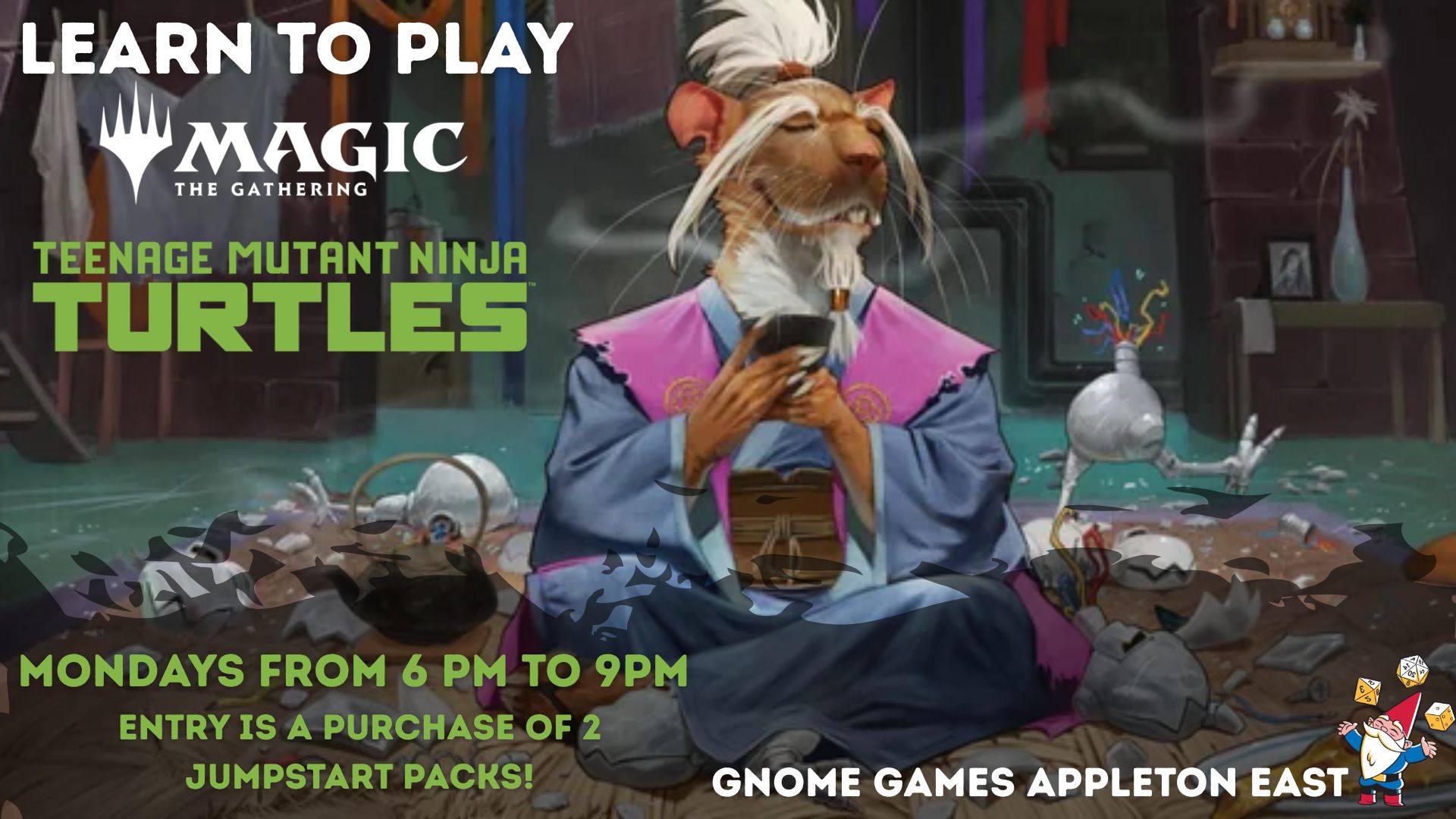 Learn to Play Magic the Gathering at Gnome Games Appleton East – Purchase of 2 Jumpstart Packs