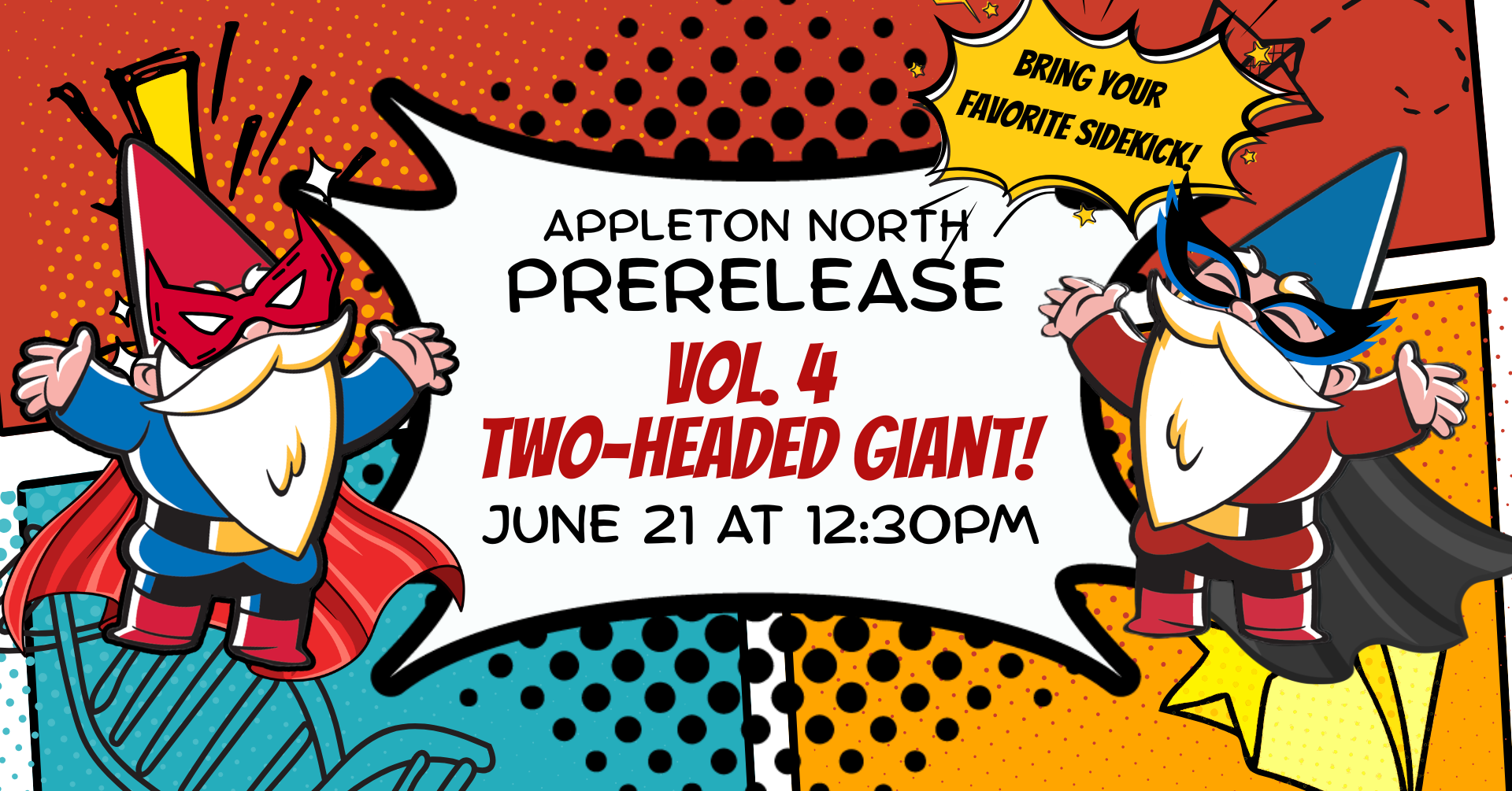 Magic: The Gathering | Marvel Super Heroes Vol. 4 Two-Headed Giant Prerelease at Gnome Games Appleton North!